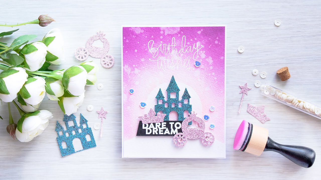 DIY Glitter Die Cuts & Masking with Dies - YouTube
