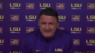 Ed Orgeron after Alabama&#39;s loss in 2020