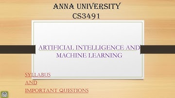 Artificial intelligence and machine learning/ CS3491/ Important questions/21 reg#ece#annauniversity