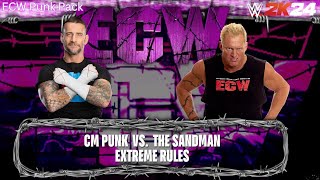 WWE 2K24 ECW Punk Pack: CM Punk vs The Sandman (Extreme Rules)