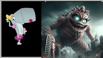 SpongeBob SquarePants as BIG SCARY MONSTER Part 2 Character 2024 🌟