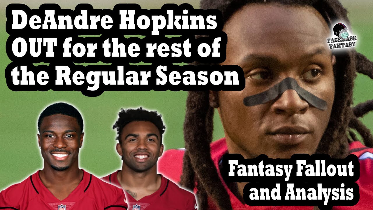 Cardinals WR DeAndre Hopkins (knee) expected to miss Sunday vs ...