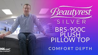 Beautyrest Silver Level 2 BRS900-C Plush Pillow Top Mattress Comfort Depth 1