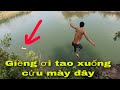 Săn Bắt Ẩm Thực Vùng Cao Liều Mình Nhẩy Xuống Hồ Sâu Cứu Chó Con Giềng Cute| Tường Vy Vlog