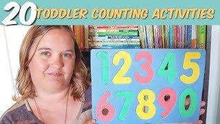 20 Toddler Activities for Number Recognition & Counting