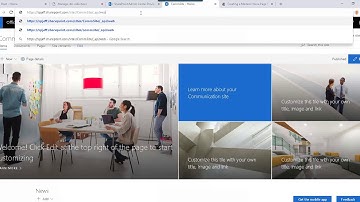 Create Modern Communication for Root Site in Tenant