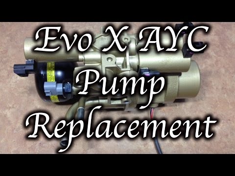 HOW TO: MITSUBISHI EVO X AYC PUMP REPLACEMENT