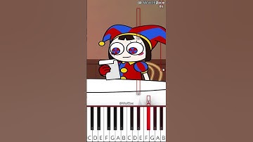 Pomni x Jax x Ragatha - The Receipt | TADC #shorts | 어메이징 디지털 서커스 (@WolfJoe) - Octave Piano Tutorial