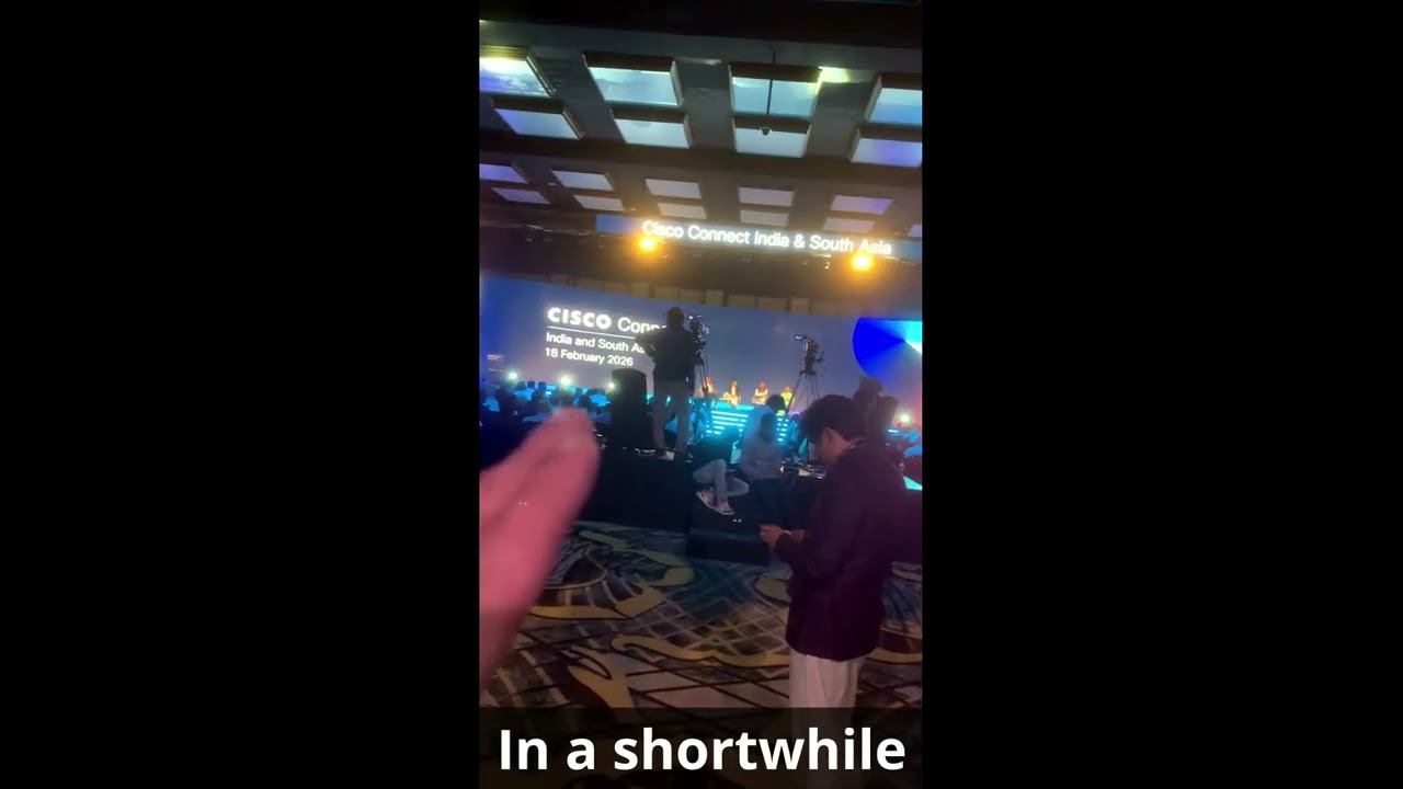 Nikita Rana as corporate emcee in mumbai for Cisco Connect.