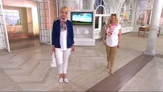 Isaac Mizrahi Live Stretch Cargo Ankle Pants on QVC