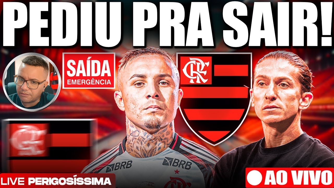 🔴🚨 AO VIVO: NÃO FICA no FLAMENGO! Filipe Luís sob PRESSÃO total!