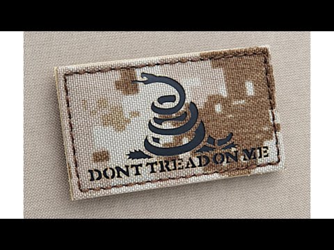 Don't Tread on Me Patch Green and Tan