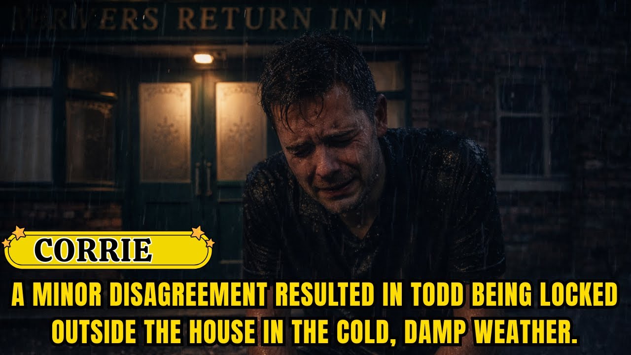 A minor disagreement resulted in Todd being locked outside the house in the cold, damp weather.