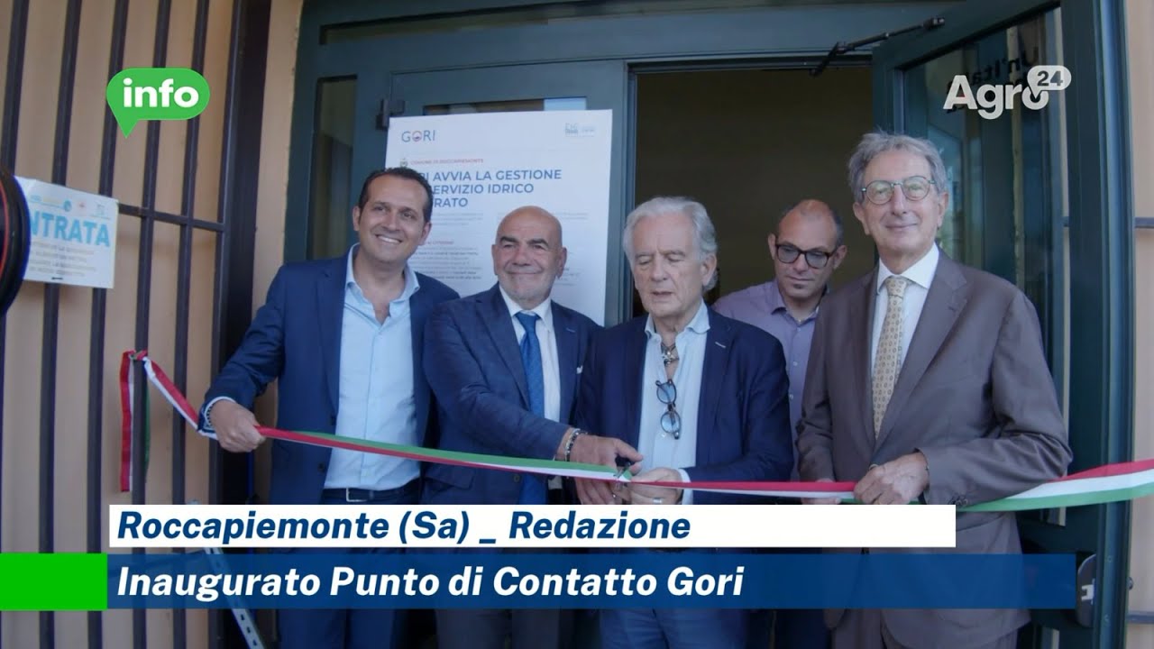 Inaugurato Punto di Contatto Gori a Roccapiemonte (video) - YouTube
