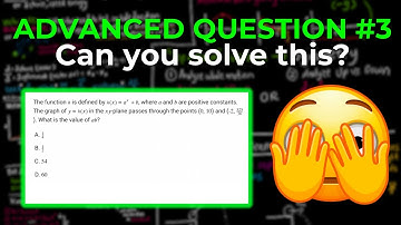 November 2024 SAT Prep: ADVANCED Math Questions YOU Must Know (Part 3)