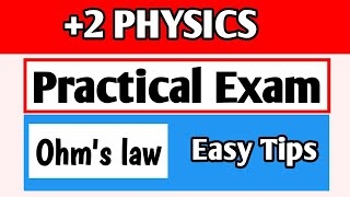 +2 practical exam / Ohm's law / PlusTwo PHYSICS Practicals/ with PDF NOTES 40/40 sure 🤩🤩🤩 MTM