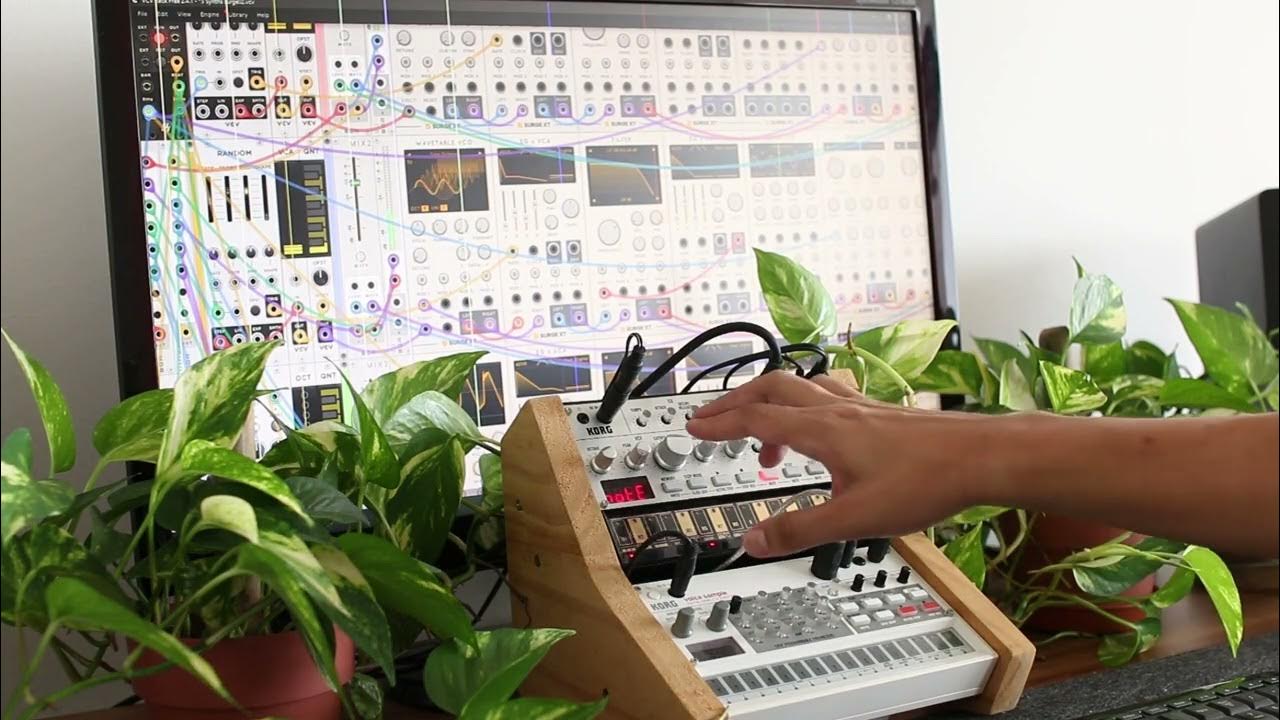 Generative VCV Rack with Volca Bass - YouTube