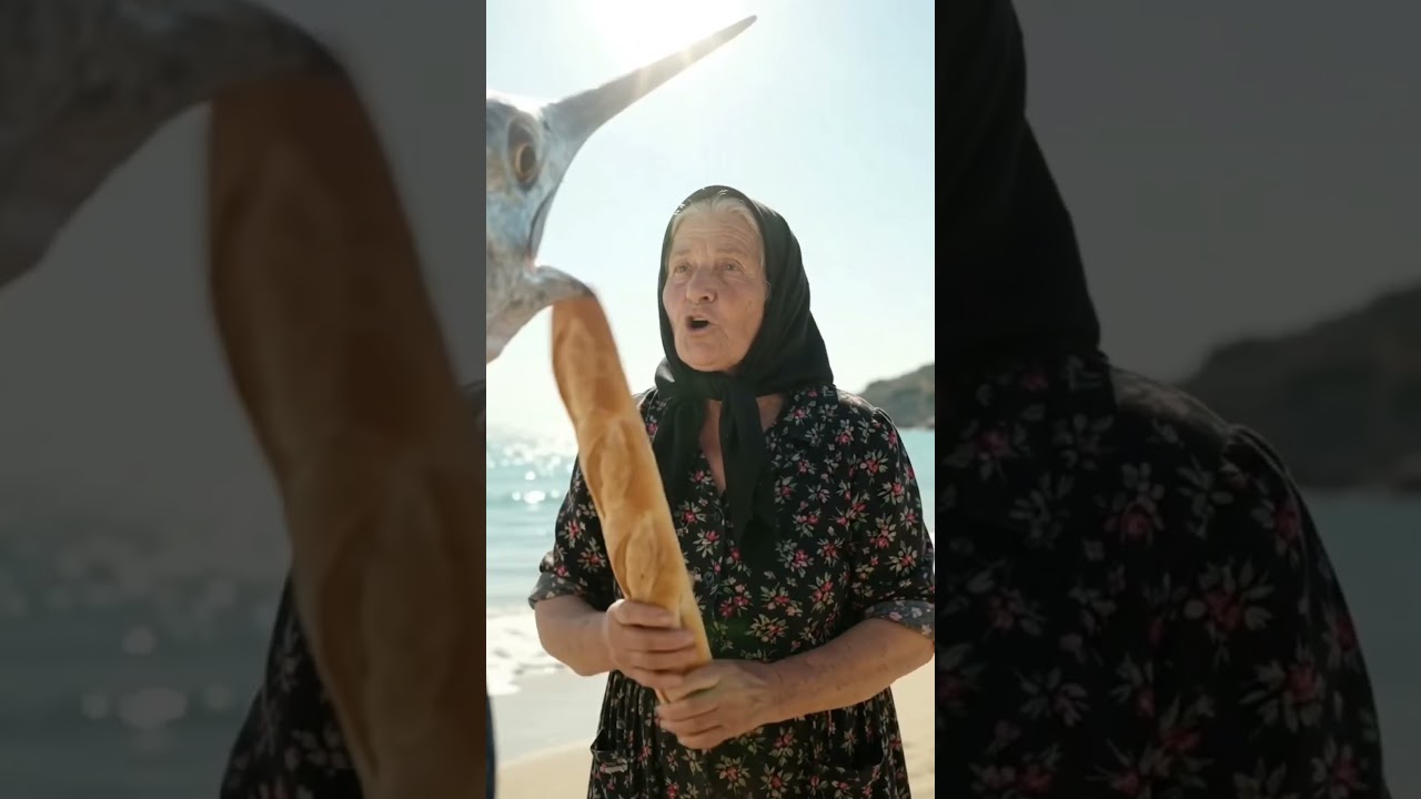 Η γιαγιά παλεύει με ξιφία #παραδοσιακη #funny #ρε #χωριό #comedy #foryou #fun#γέλιο