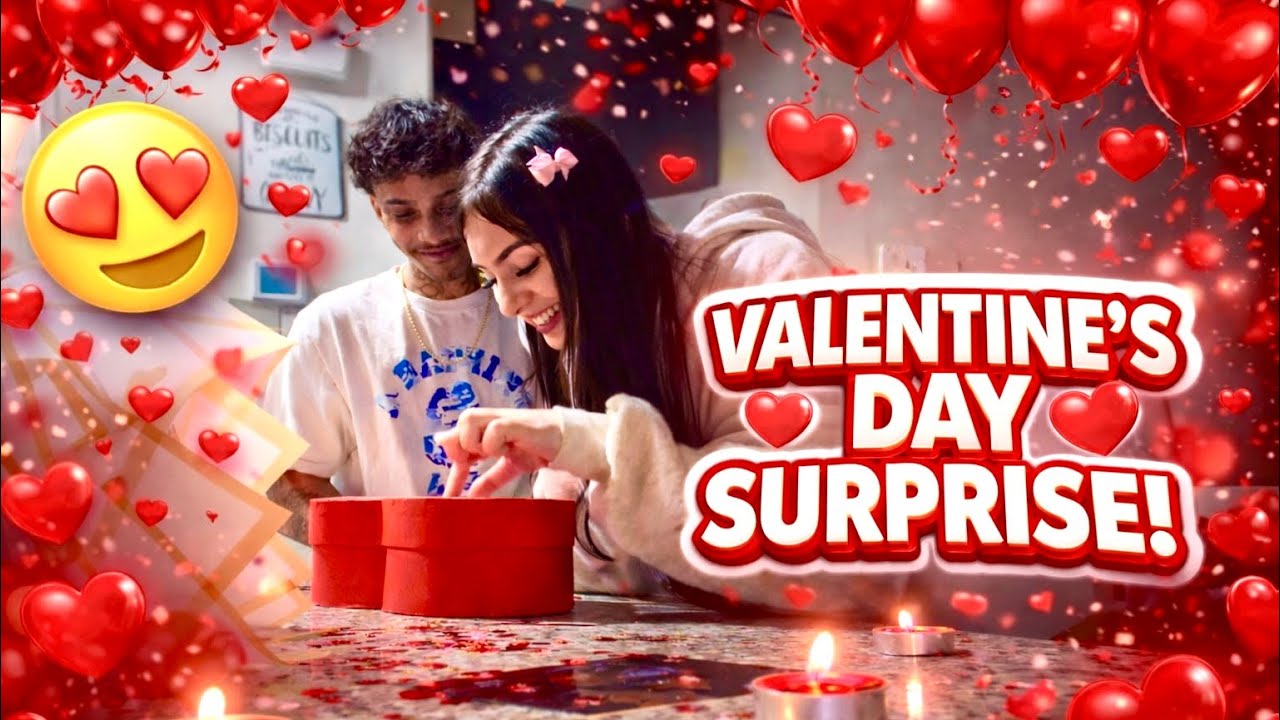 I SURPRISED MY GF FOR VALENTINES...