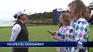 Meet the 11-year-old reporter interviewing the stars at the U.S. Women's Open