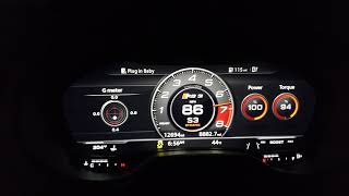 2018 Audi RS3 Unitronic 1+ 0-100 mph - run #2
