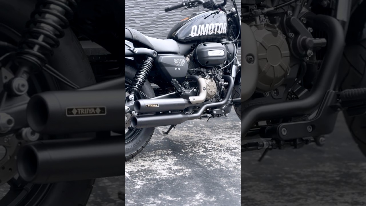 JMCA取得済み】2in2 TRIJYAオリジナルマフラー SRV250 QJMOTOR