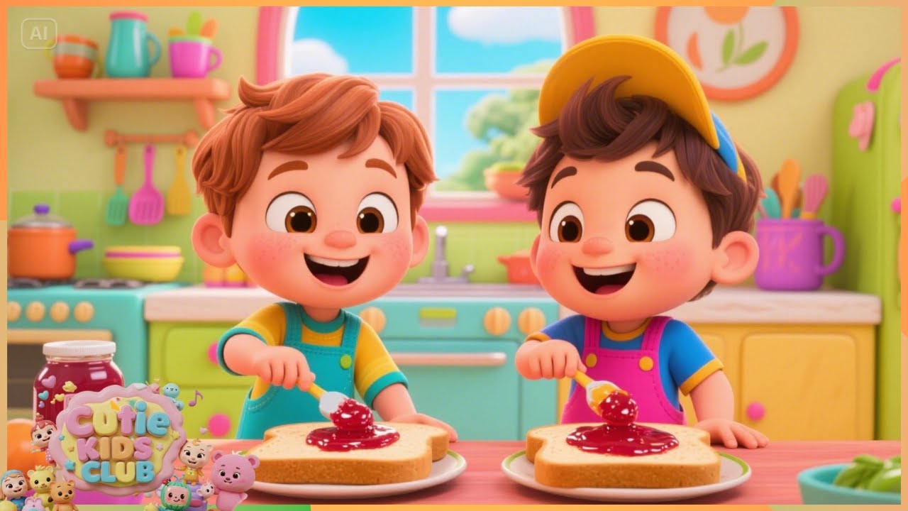 👦👧 Kitchen Cleaning Dance Song | Fun Kids Music Video 🎵✨