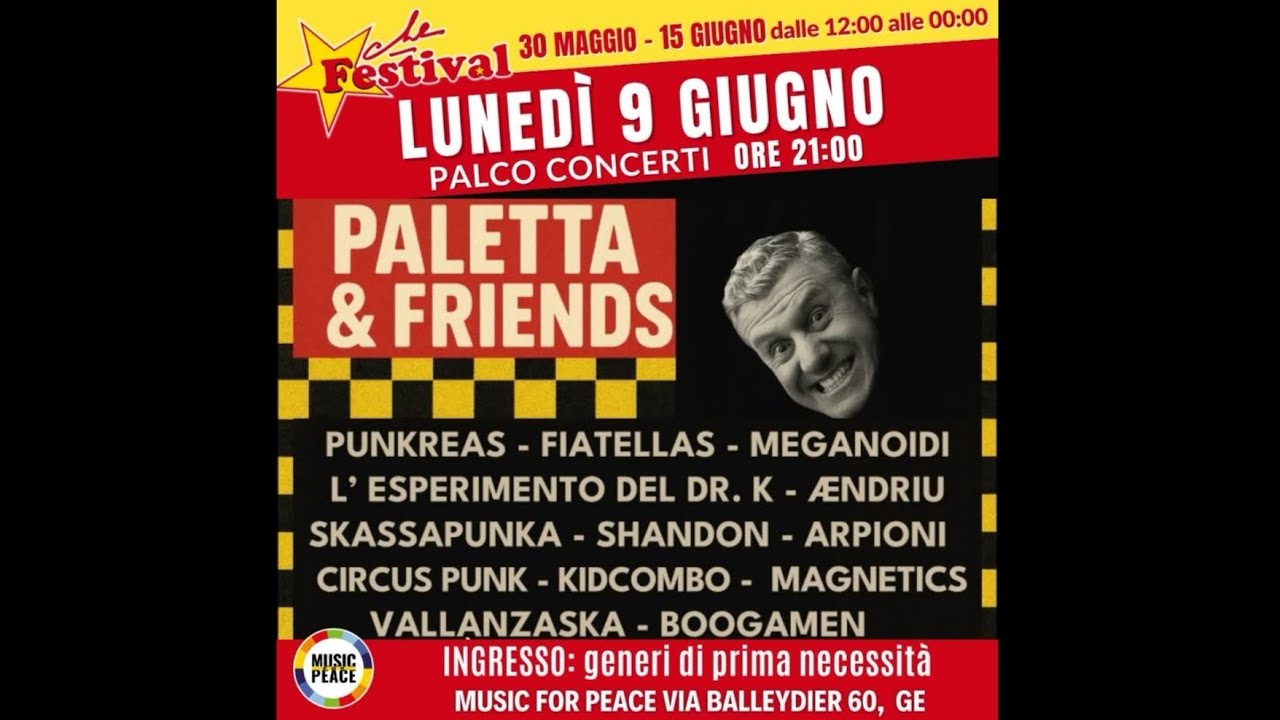 CIRCUS PUNK Live @ MUSIC for Peace GENOVA 09.06.25