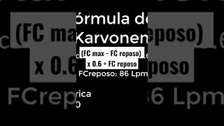 Frecuencia de entrenamiento Karvonen #shorts #cardio #ciencia #fisioterapia #training