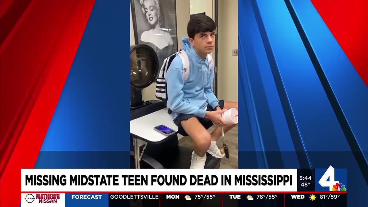 Missing Midstate teen found dead in Mississippi - YouTube