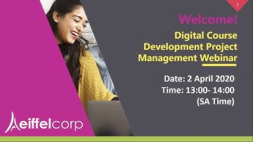 Digital Course Development Project Management