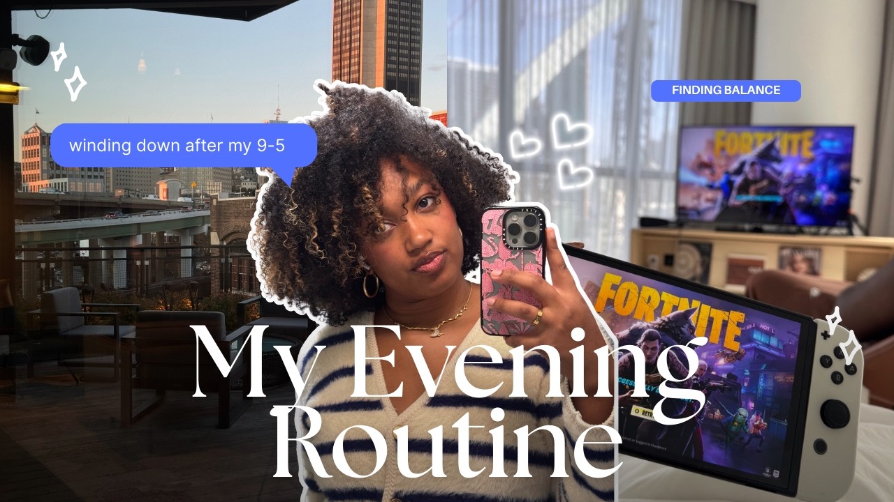 My 5-9 after my 9-5 | After work routine to calm anxiety, reset and refresh 🤍✨
