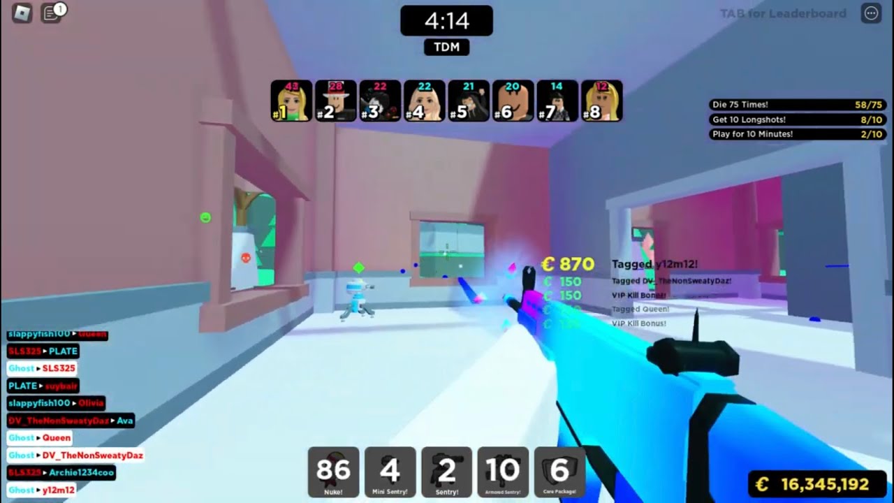 Gem Scar Only Challenge! Roblox Big Paintball YouTube