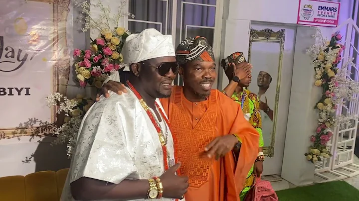 IJEBU HUGS YOMI FABIYI PASSIONATELY AT HIS BIRTHDAY & HOUSE WARMING PARTY