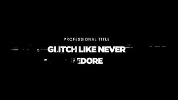 Glitch Titles For Davinci Resolve