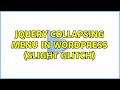 Jquery collapsing menu in wordpress (slight glitch)