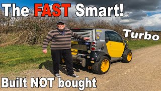TURBO Smart Car built by a 74 YEAR OLD! *INSANE*