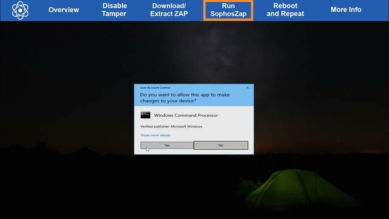 Central Endpoint How to Run the Sophos ZAP Tool Sophos Tech YouTube