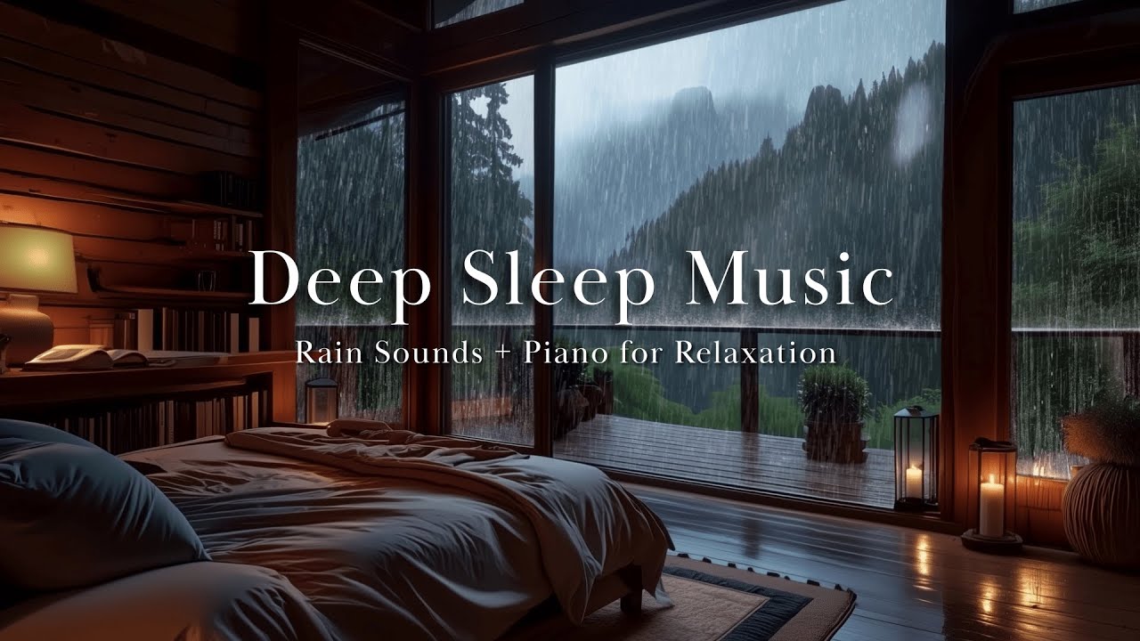 Relaxing Rain and Piano Music for Deep Sleep – Fall Asleep Fast & Wake ...