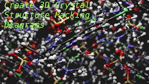 Create 3D Crystal Structure Packing Diagrams