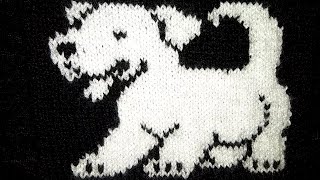 How to Knit : New Knitting Design Patterns #7 (Hindi)/ Easy for Beginners dog design in baby sweater