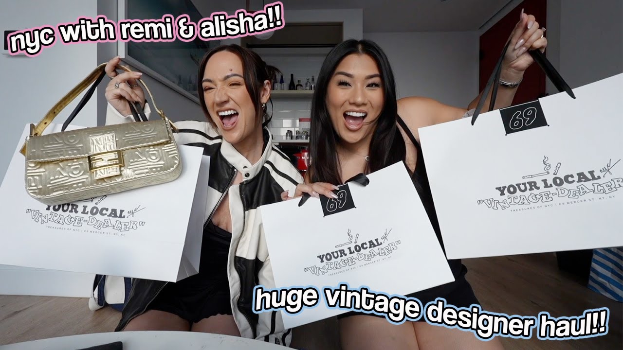 ОГРОМНАЯ ПОДБОРКА ВИНТАЖНЫХ ДИЗАЙНЕРСКИХ ВЕЩЕЙ!! Нью-Йорк с Реми и Алишей!!