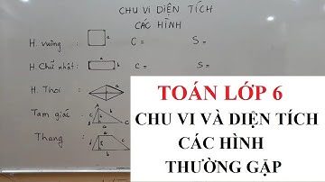 Toán lớp 6 - Chu vi - Diện tích các hình thường gặp