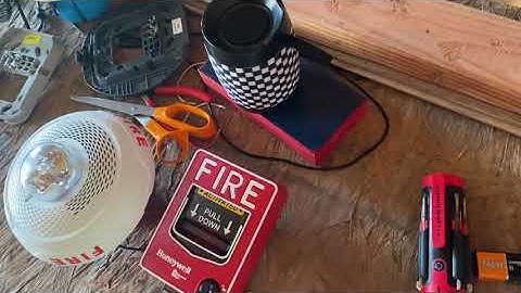 System sensor spscwl fire alarm strobe test