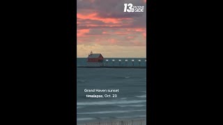 Timelapse of Oct 23 sunset in Grand Haven