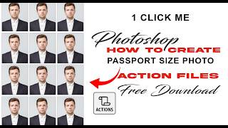 Passport Size Photo In Photoshop | Photoshop Me Passport Photo Kese Banaye | Ps Me Action Kese Banay screenshot 1