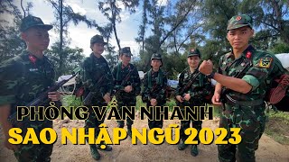 Hậu trường Sao Nhập Ngũ 2023: Phỏng vấn nhanh Thiên Ân, Trang Hý và các chiến sĩ Tiến Anh, Hồng Thơm