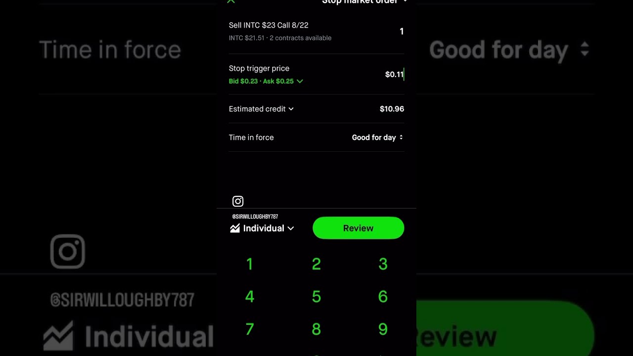  HOW TO SET A HARD OPTIONS STOP LOSS ON ROBINHOOD Stockmarket Stockoptionstrading