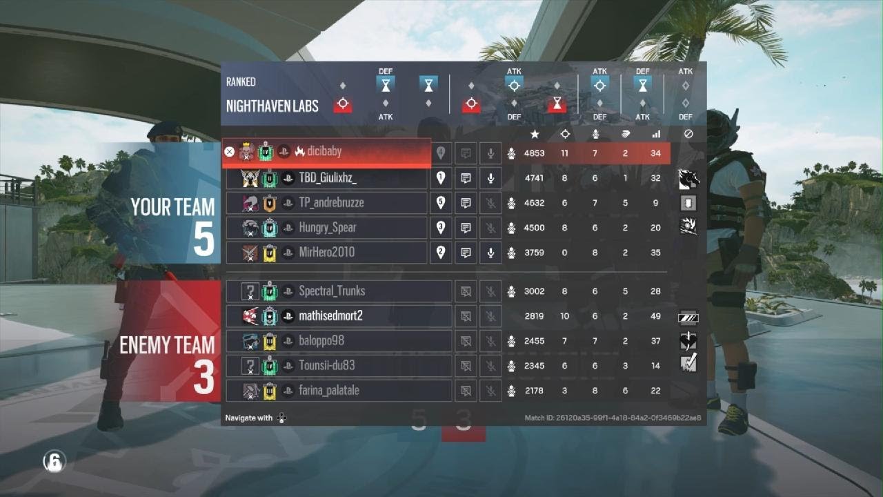 Ich:11 KILLS Miran:0...baright R6 Siege