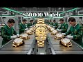 How a $25,000 Gold Watch is Made | Full Factory Process (Satisfying &amp; Real)